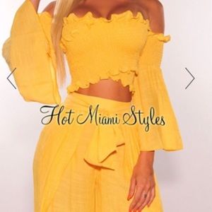 Yellow Two Piece Set